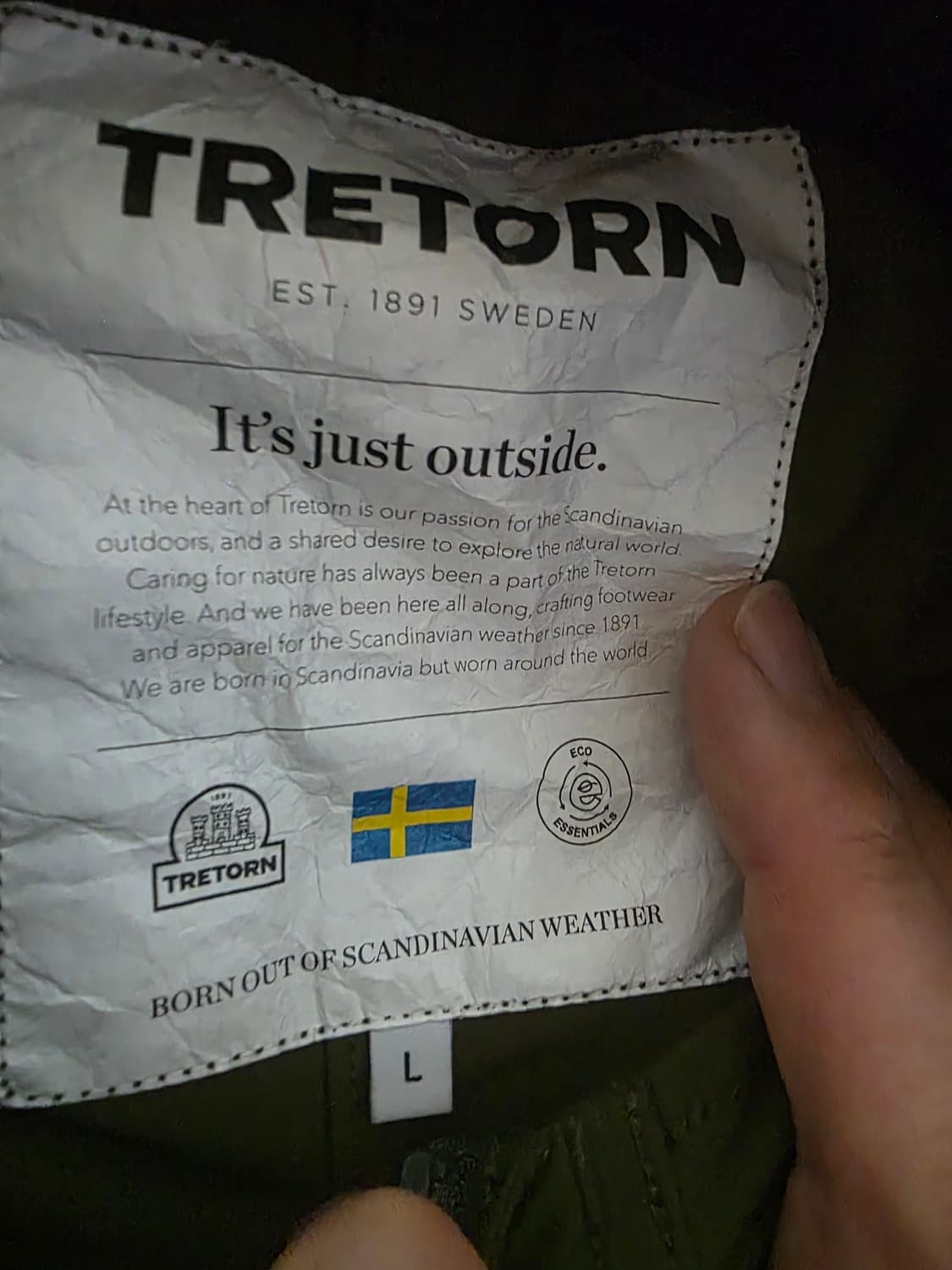 트레통 나일론 피쉬테일 후디 파카 올리브 L 사이즈 상품이미지5