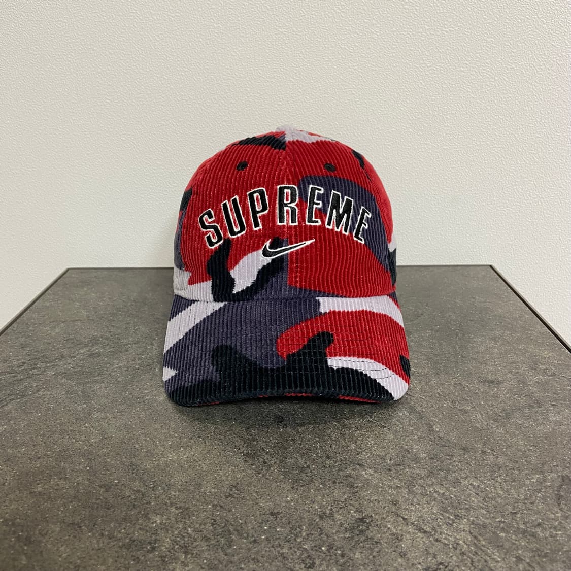 (OS) 슈프림 나이키 6패널 볼캡 모자 아크 로고 카모 레드 상품이미지1