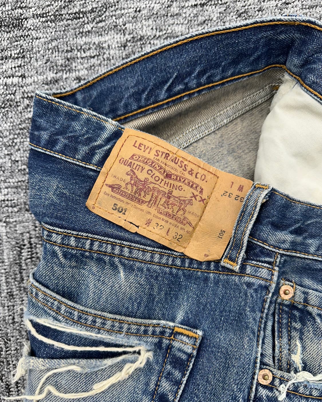 (허단39.5)리바이스 USA 501-M1302 상품이미지4