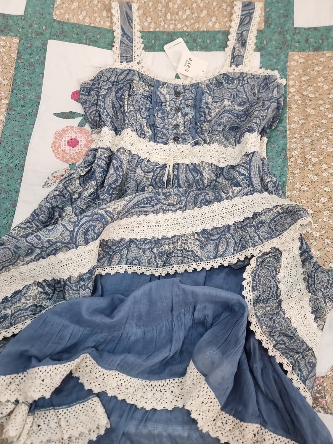 액시즈팜 페이즐리 레이스 원피스 상품이미지5