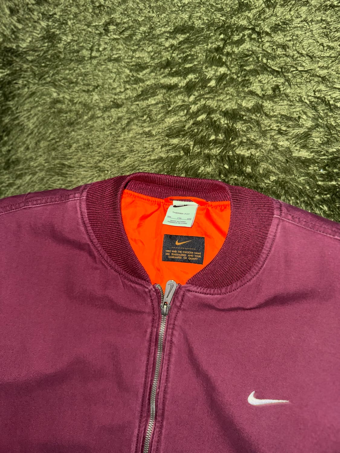 [XXL] 나이키 라이프 우븐 워시드 플라이트 자켓 마룬 - 아시아 상품이미지4