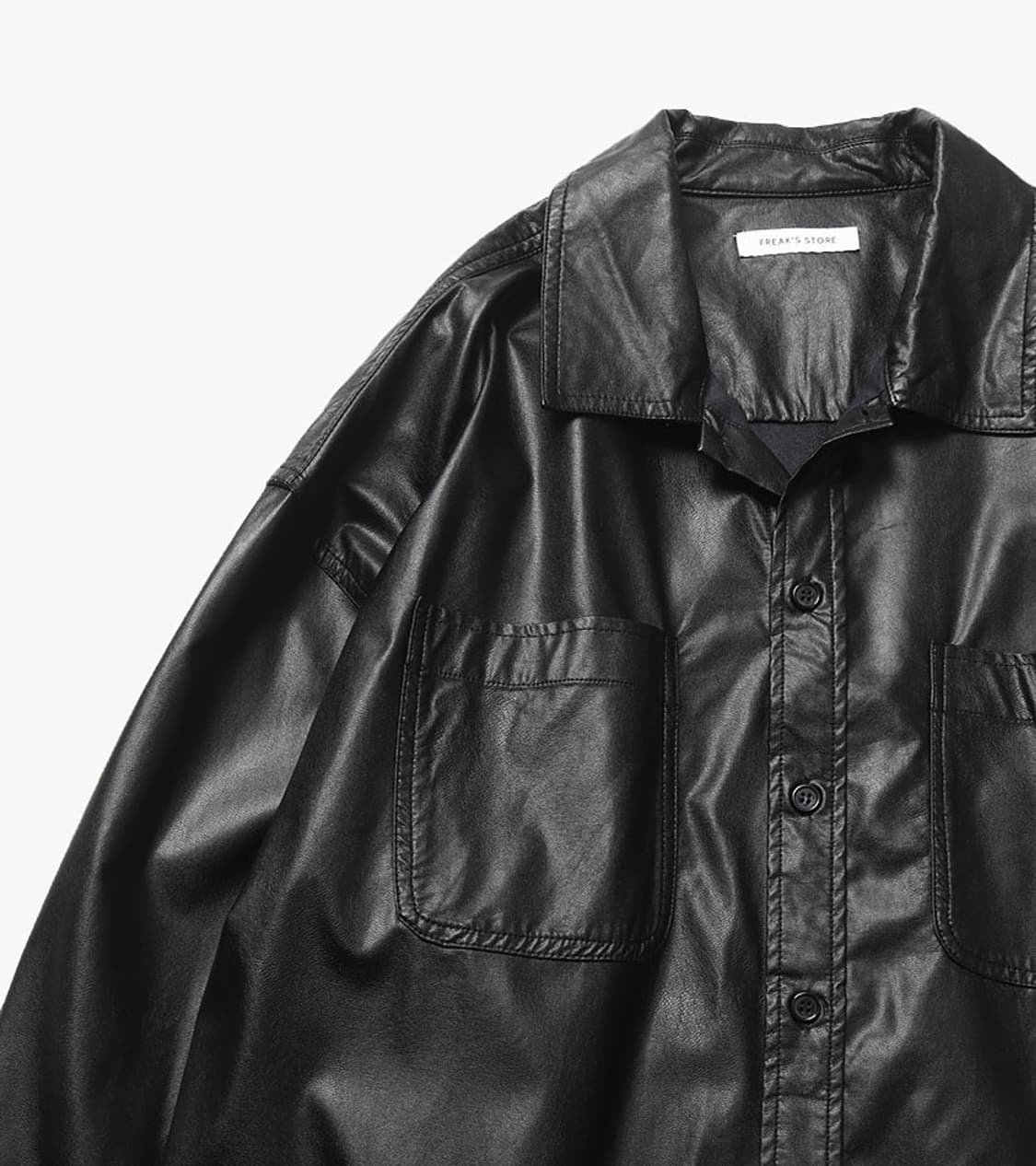 FREAK’S STORE - 24SS LEATHER SHIRT 상품이미지5