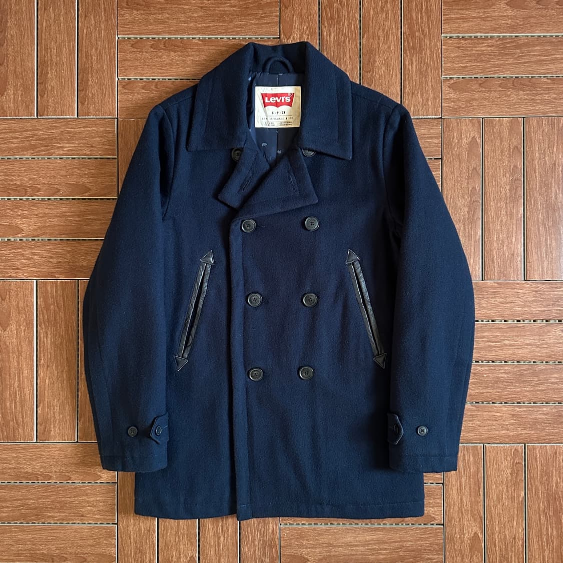 Levi’s navy wool pea coat 상품이미지1