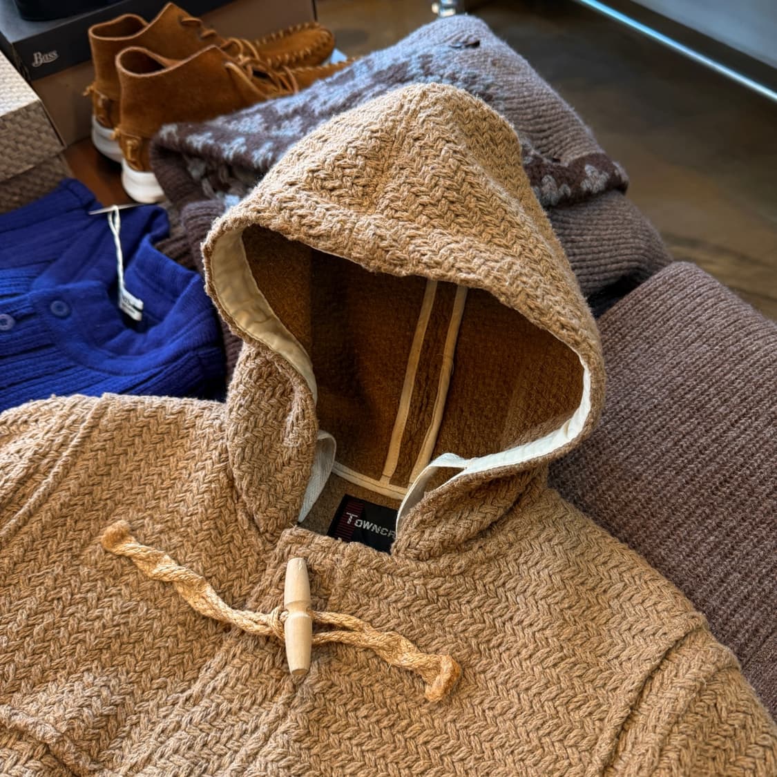 타운크래프트 BY 써니 스포츠 울 레이온 폴리 니트 더플 코트 떡볶이코트 상품이미지3