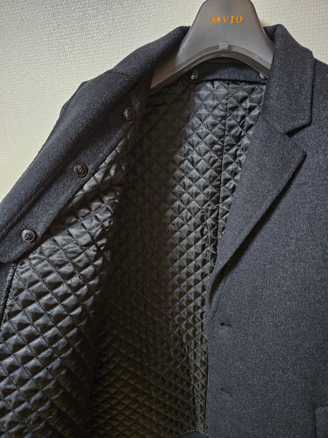 엠비오 핸드메이드 코트 차콜 상품이미지3