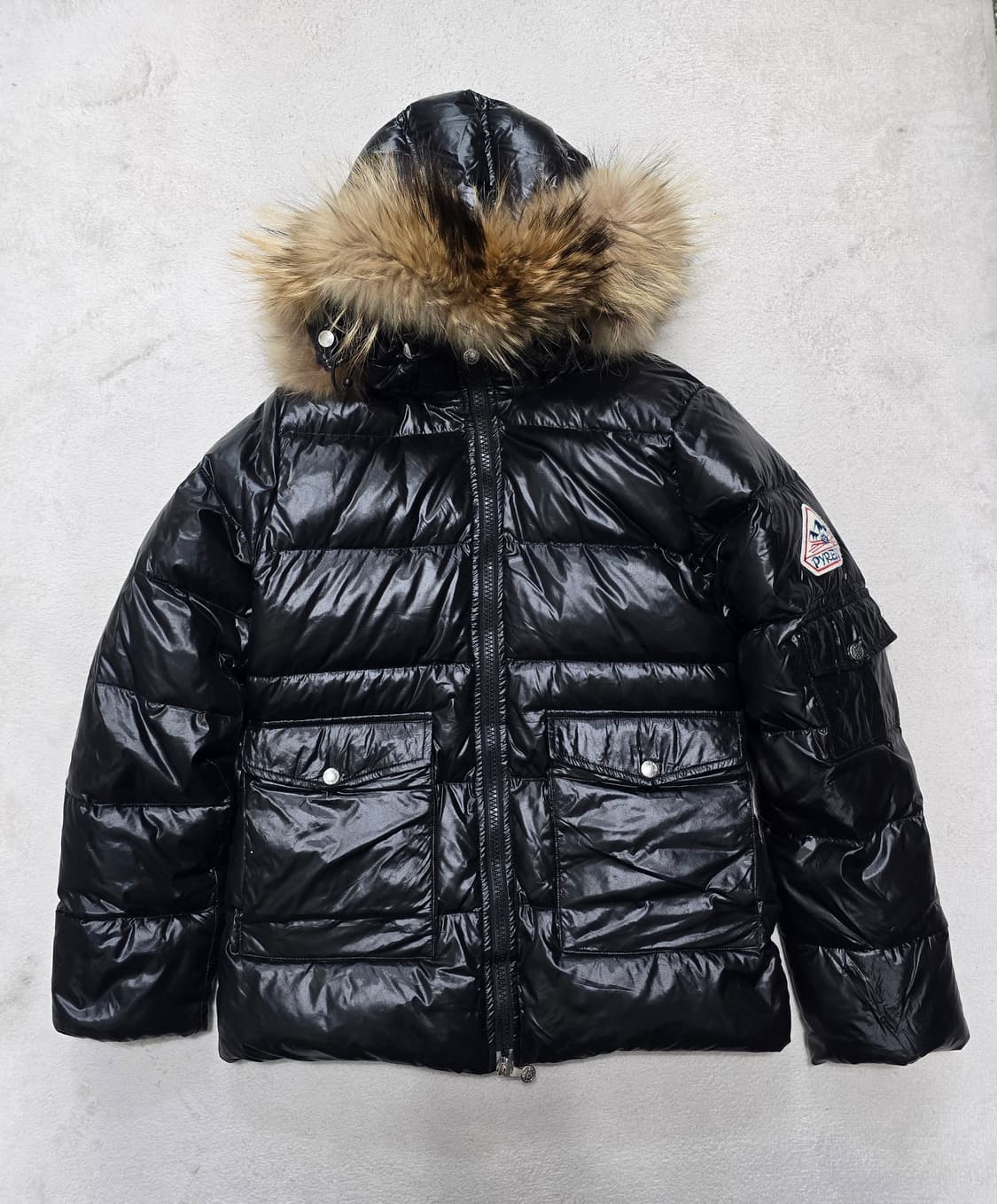 Pyrenex 피레넥스 라쿤퍼 유광 다운 패딩 상품이미지1