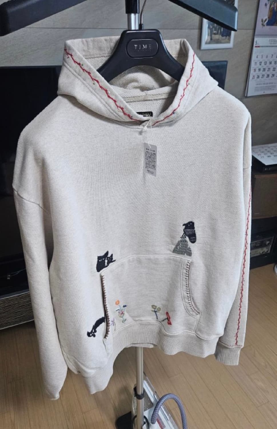 캐피탈 자수 후디 사이즈4 상품이미지1