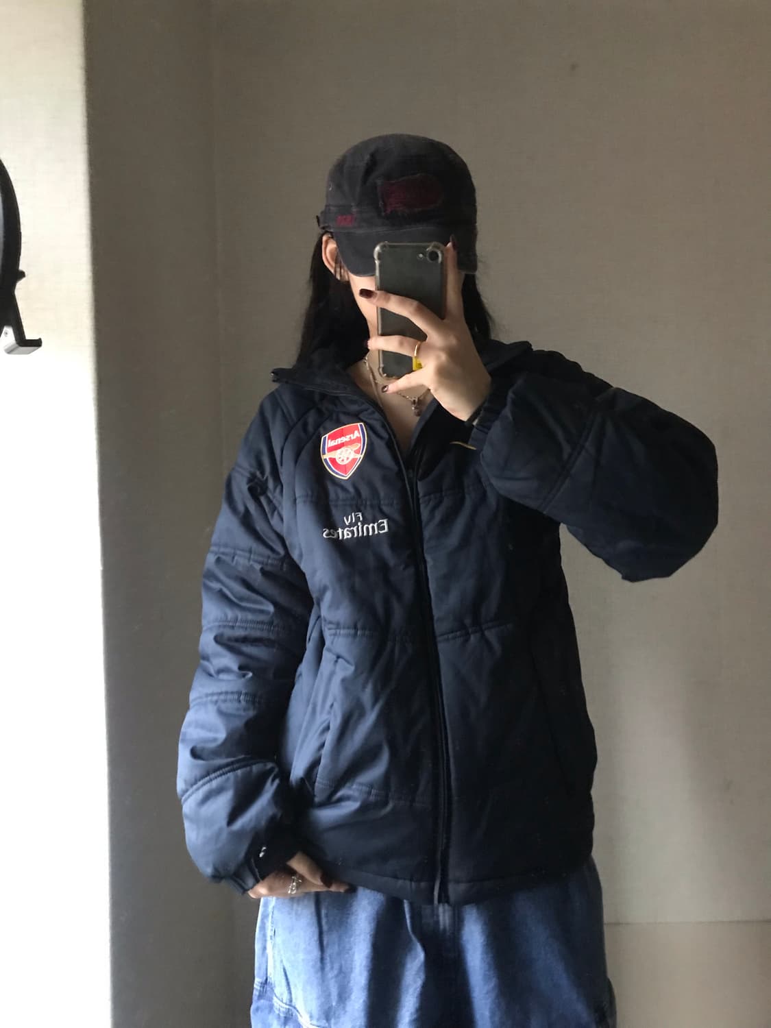 나이키 아스날 네이비 패딩 상품이미지4