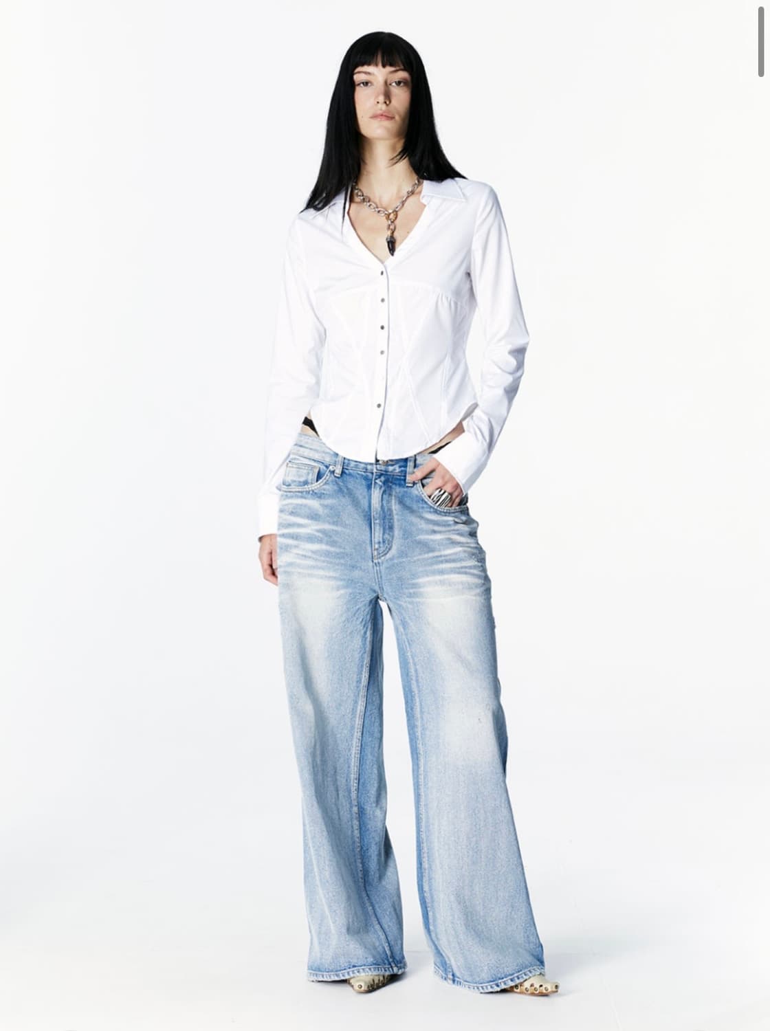 SNYDER WIDE DENIM (BLUE) SIZE 02 상품이미지2