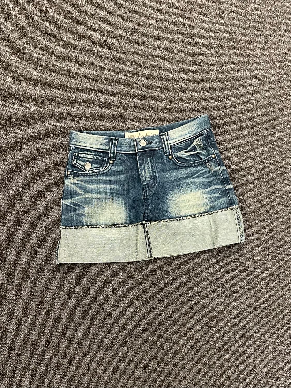 S)Japanese vintage Y2K 포켓 데님 미니스커트 상품이미지1