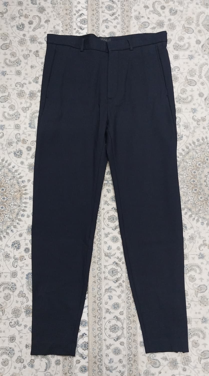 COS 남성 블랙 비스코스 슬랙스 팬츠 48 (30-32) 상품이미지1