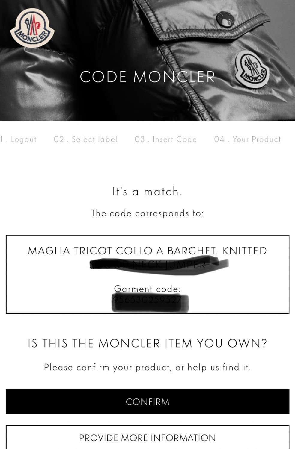 몽클레어 멀티컬러 스트라이프 니트 롱슬리브 상품이미지8