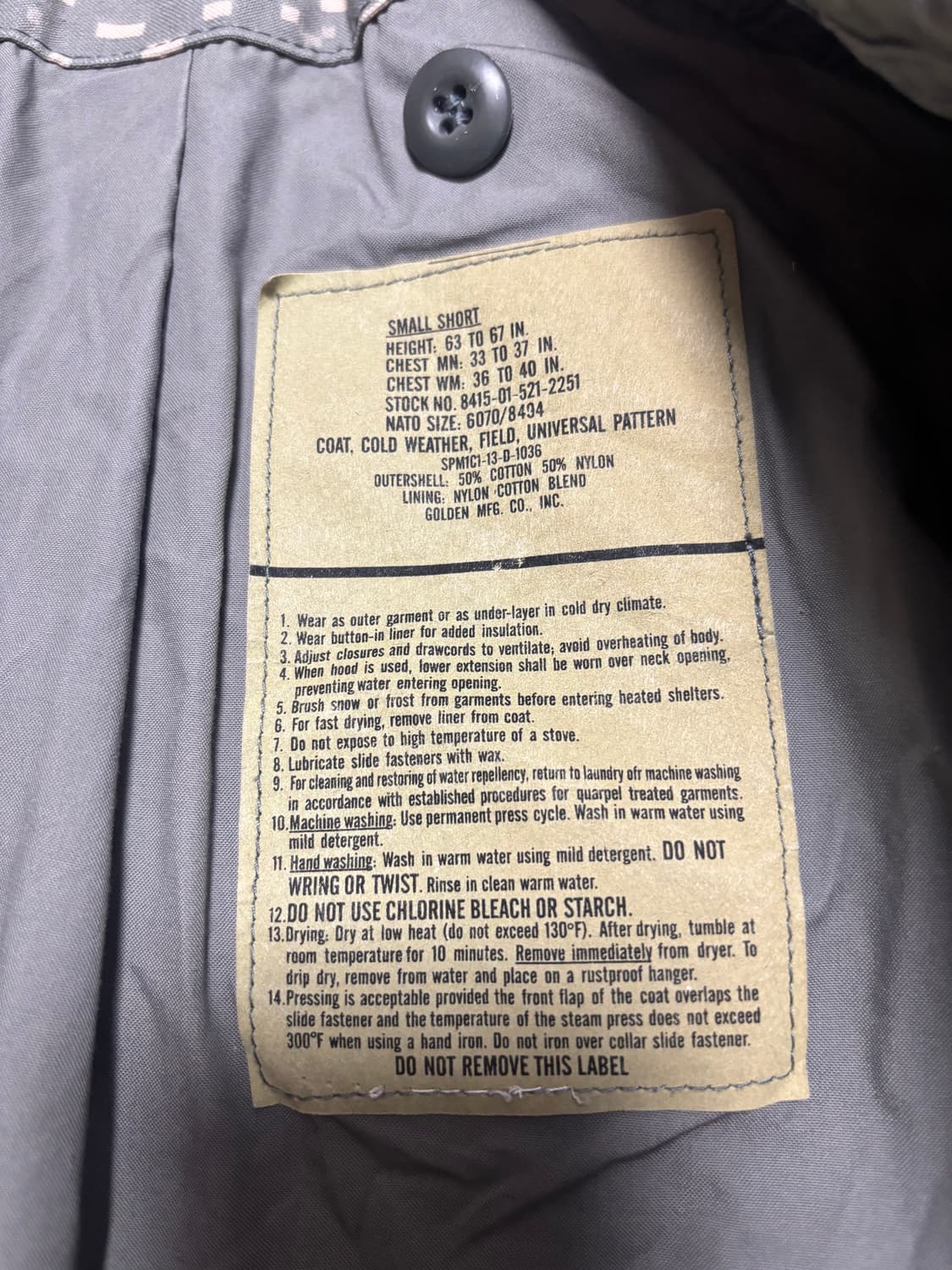 미군 ACU M65 필드야상자켓 MS 상품이미지2