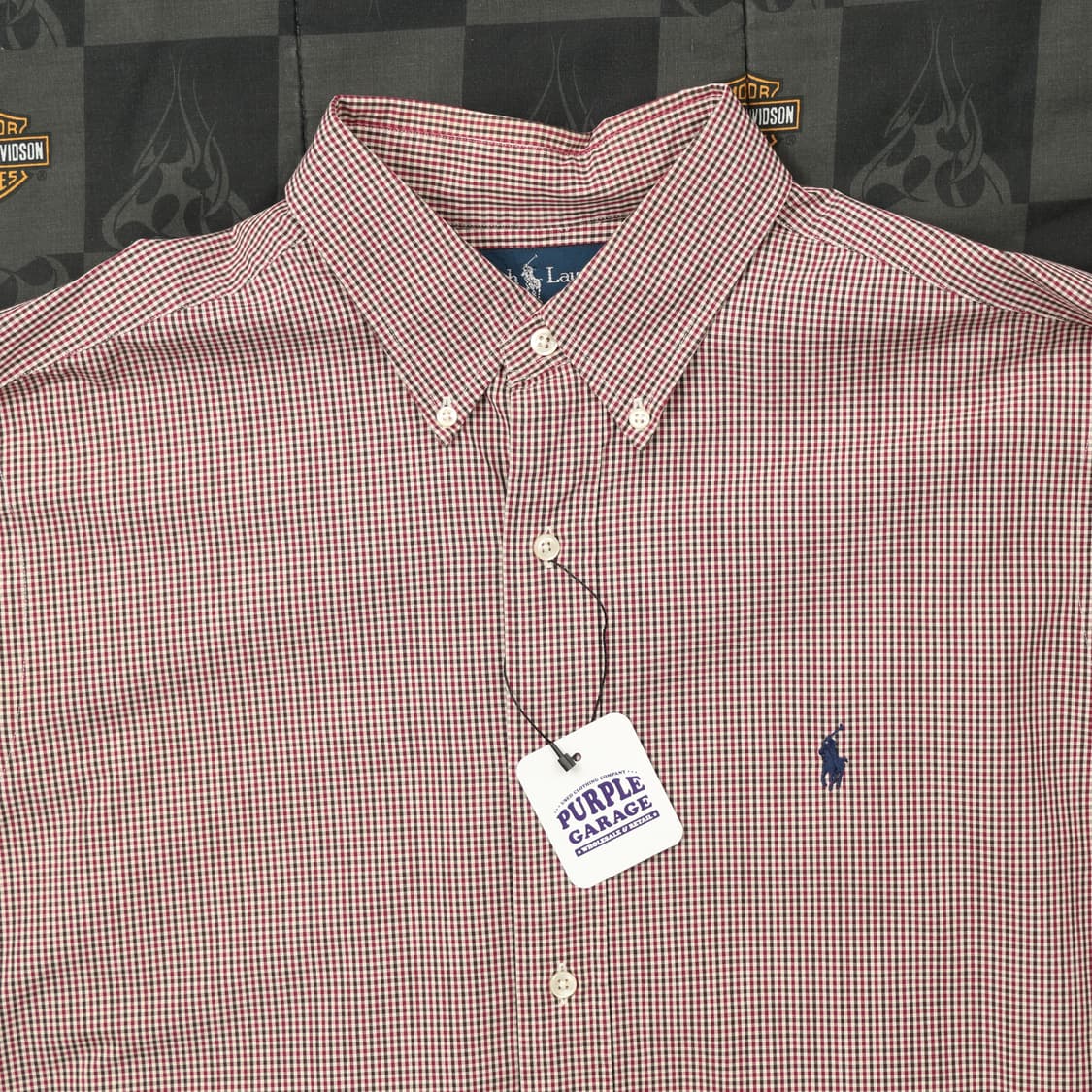 폴로 깅엄 체크셔츠 XL B73 상품이미지2