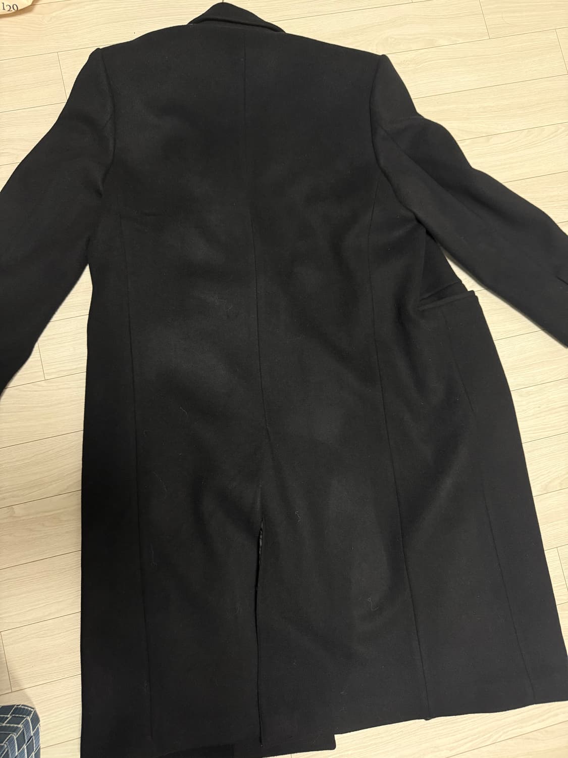 25fw토니웩 캐시미어더블브레스티드 코트 블랙m 상품이미지3