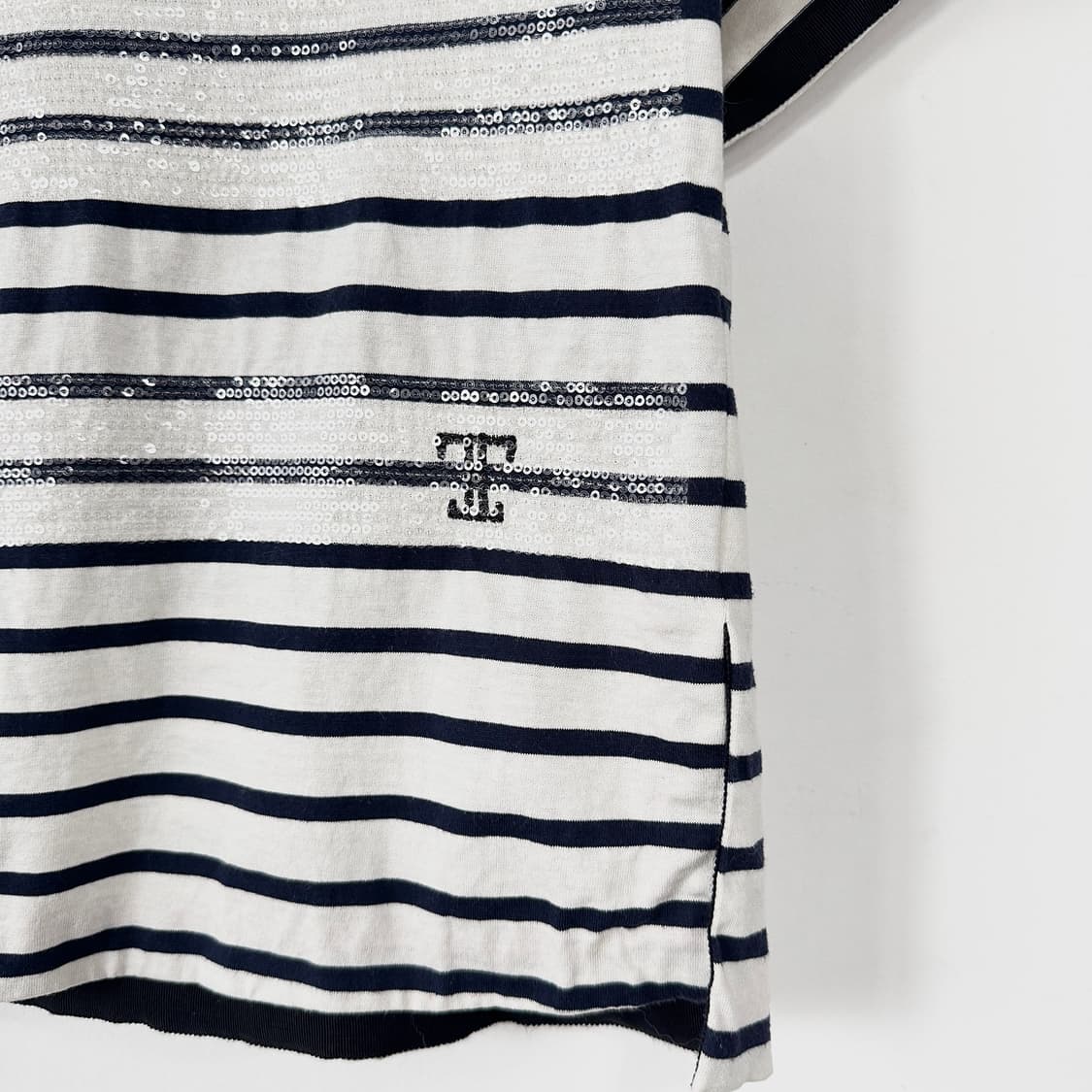 타임 TIME 시퀸 스트라이프 티셔츠 상품이미지3