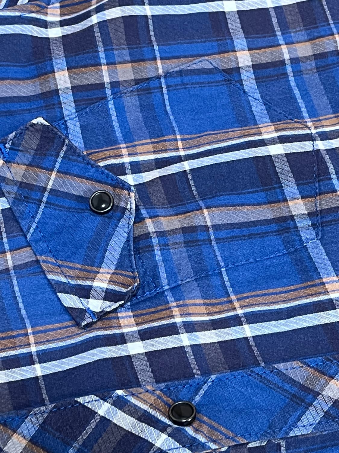 Light cotton check H/S western shirt 상품이미지6