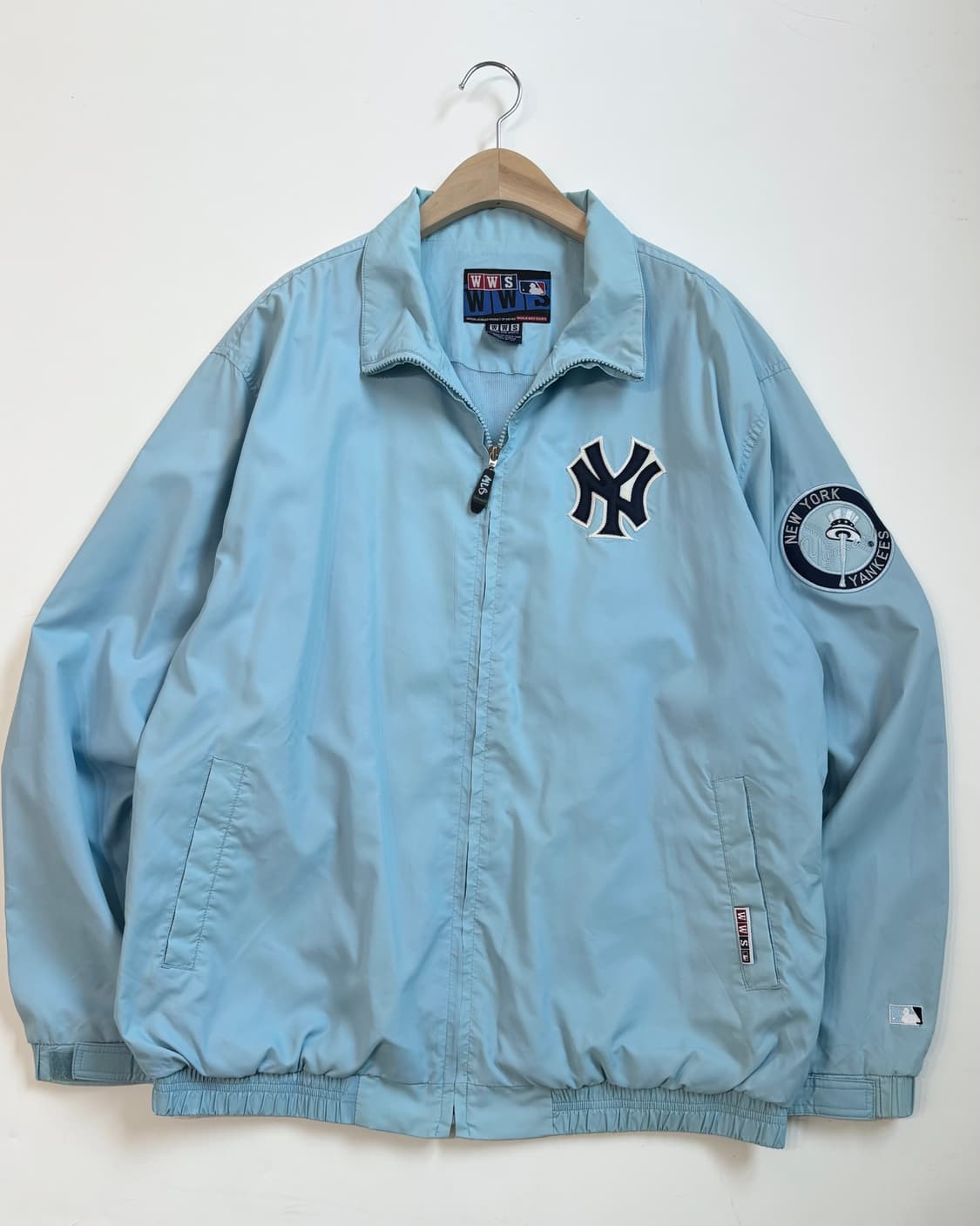 MLB 뉴욕 양키스 스카이블루 윈드브레이커 자켓  상품이미지2