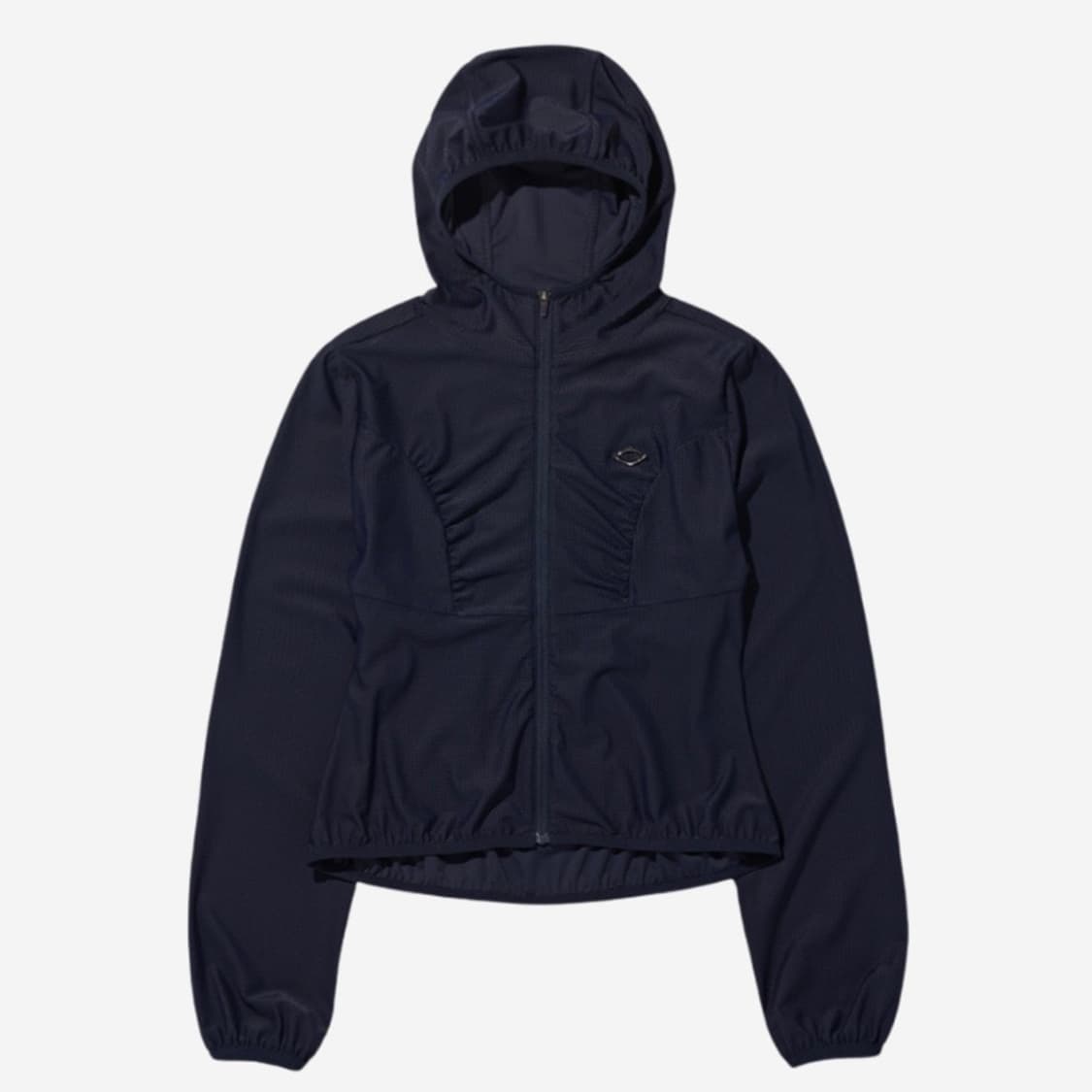 Mischief Hooded Waffle Zip Up Navy 상품이미지1