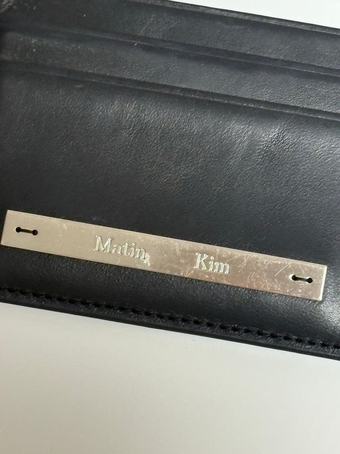 마땡킴 지갑 VINTAGE CARD WALLET IN BLACK 상품이미지2