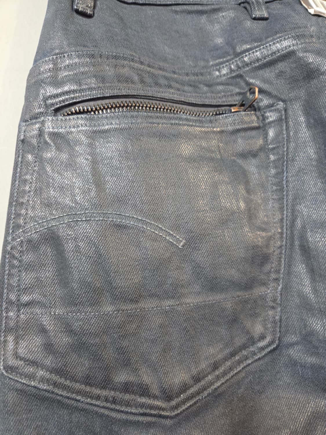 G-Star Raw 블랙 코팅 데님 팬츠(W30/L32)디피용 상품이미지6