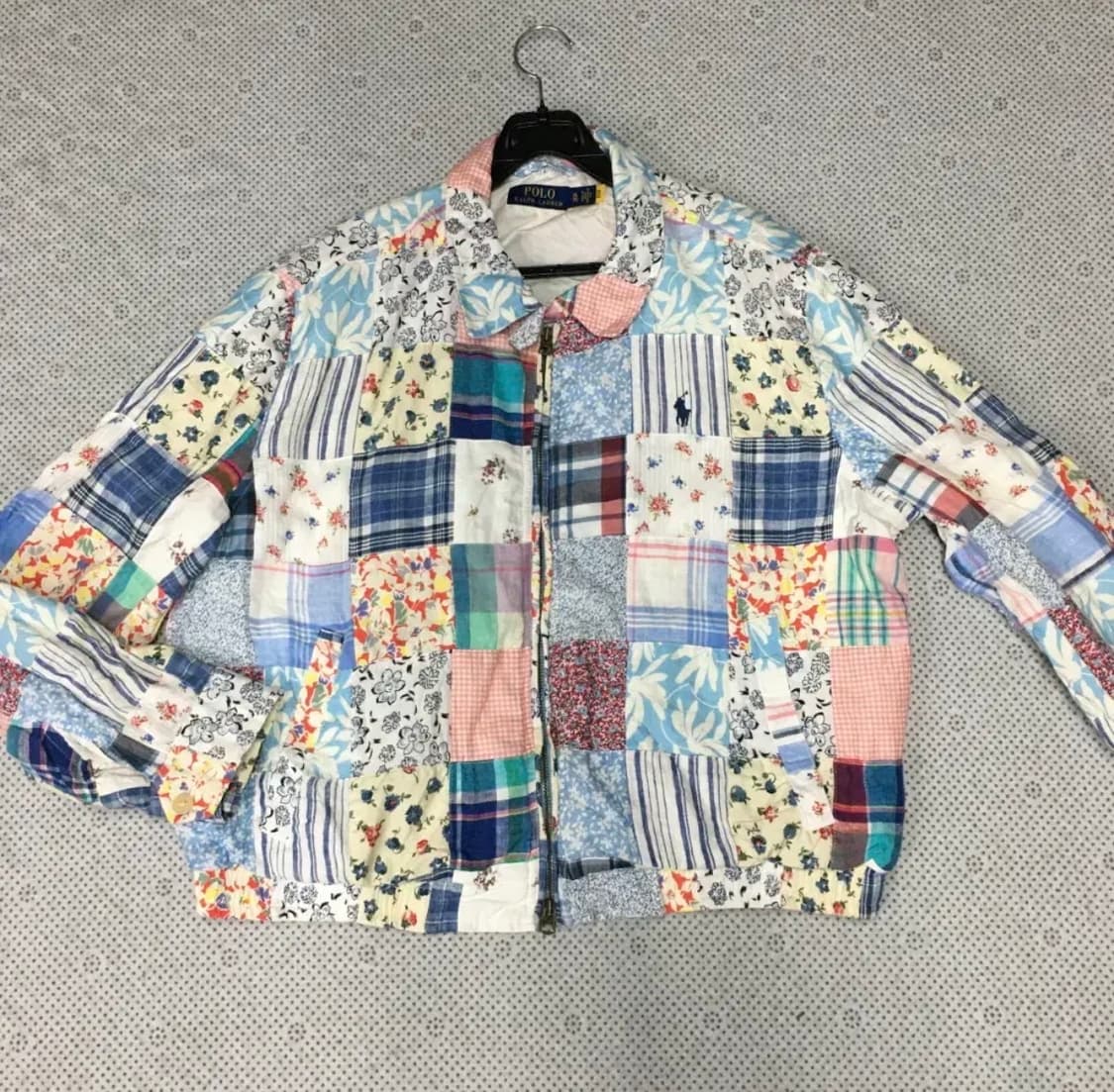 폴로 여성 패치워크 자켈 상품이미지1