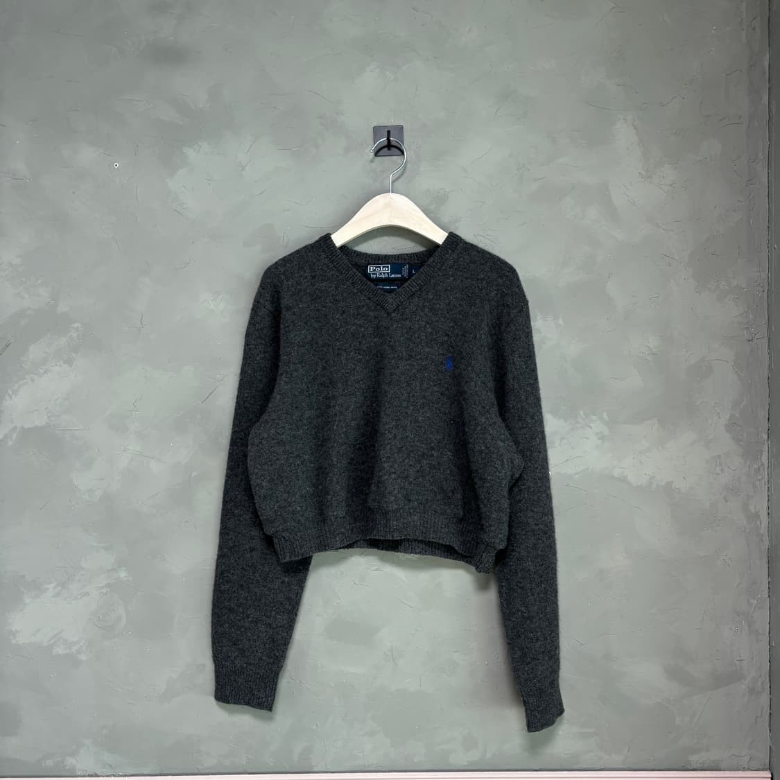 폴로 랄프로렌 램스울 커스텀 크롭 니트 상품이미지1