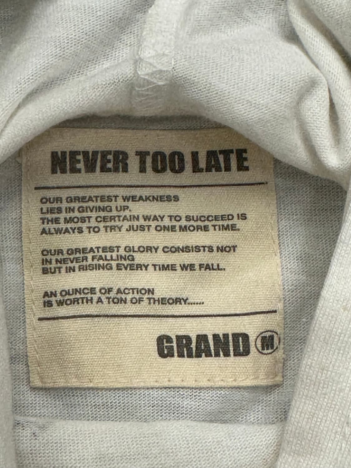 M)Naver too late 빈티지 여성 레터링 후디 상품이미지4