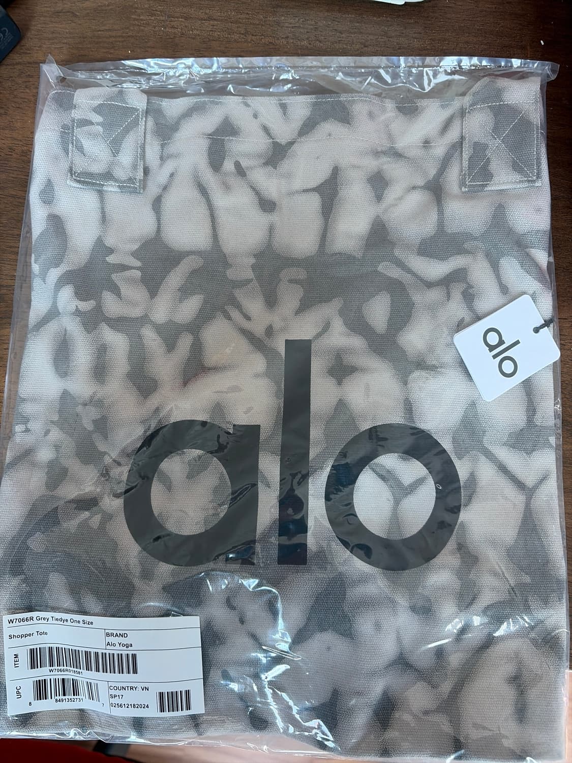 알로 요가 쇼퍼 토트백 Grey Tie Dye 새상품 상품이미지2