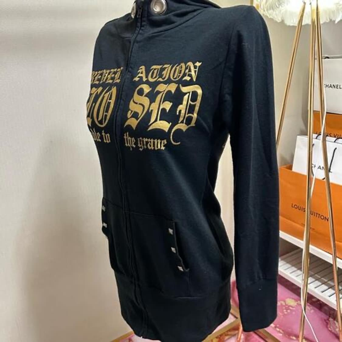 Blue strive y2k gal punk hood jp 상품이미지4