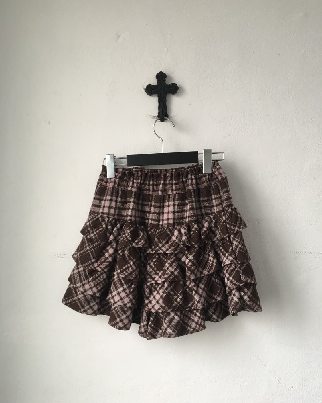 Check pattern woolen short 상품이미지2