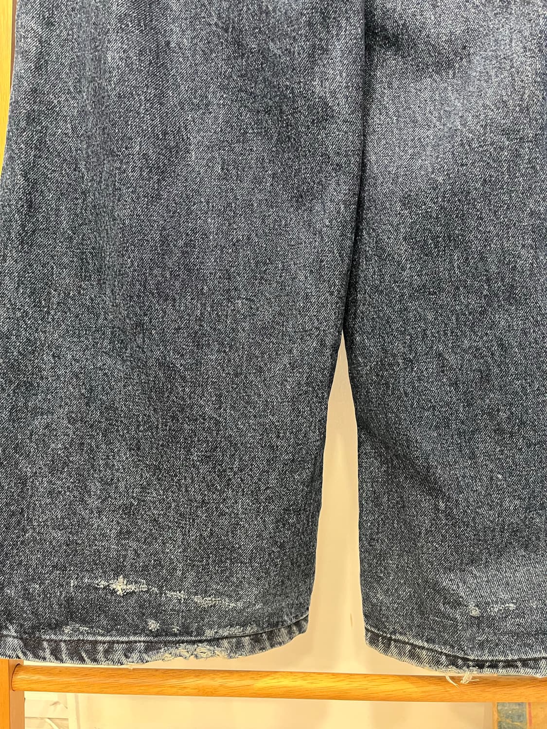 [KIRSH] 키르시 데미지 와이드 데님 팬츠 (진청) 상품이미지4