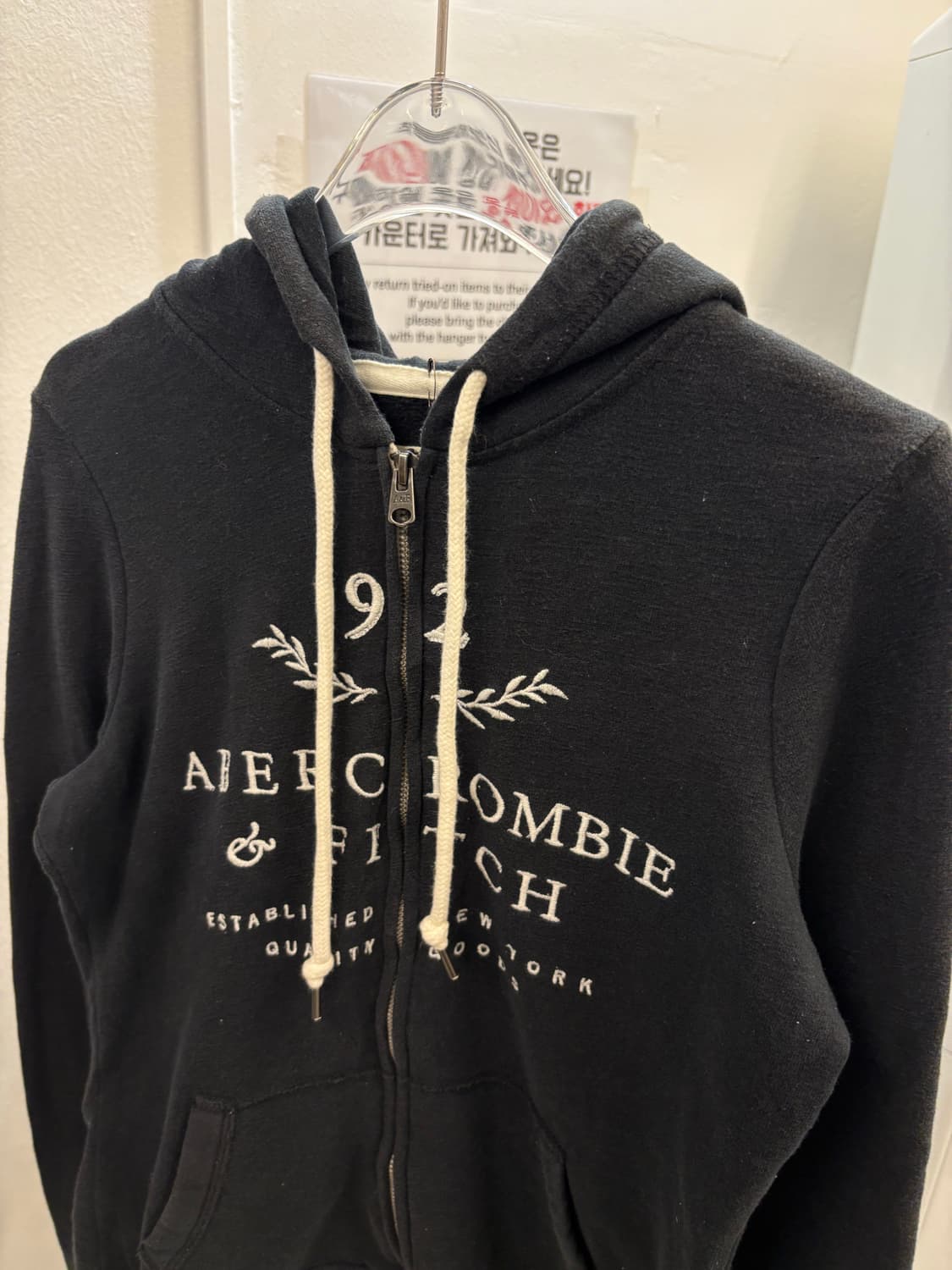 Abercrombie navy hood zip up 상품이미지2