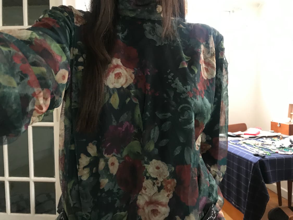 vintage pattern mash top 상품이미지5