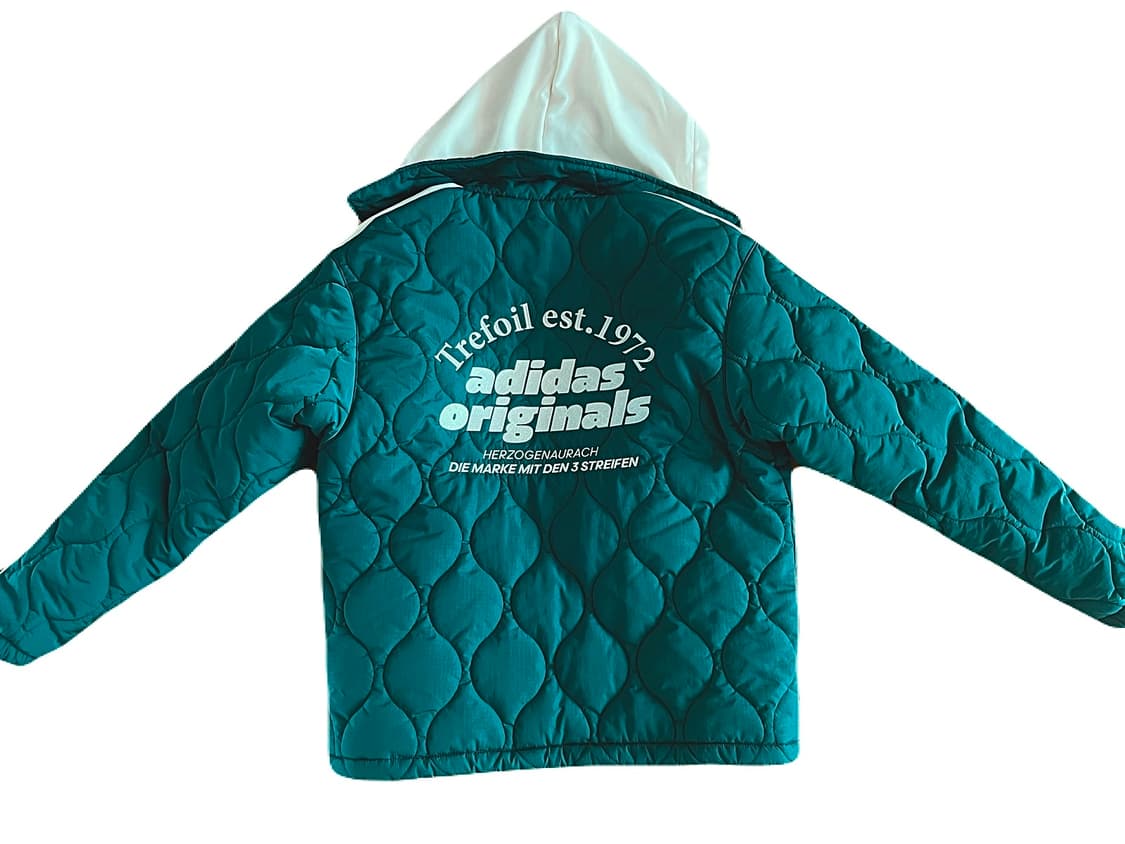 아디다스 그린 후드 퀄팅자켓 상품이미지2