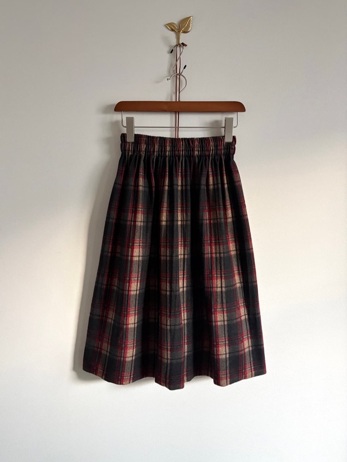 check patterned banding skirt 상품이미지1