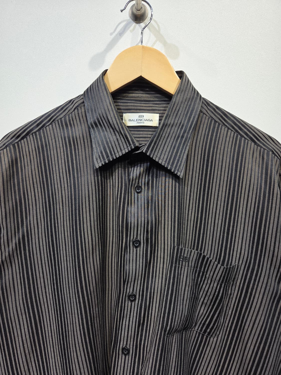 발렌시아가 파리 라이센스 빈티지 스트라이프 긴팔 셔츠 상품이미지3