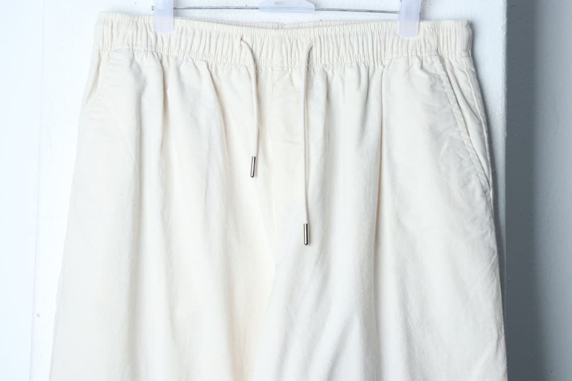 (L-XL) 수아레 트레이닝복 바지 아이보리 밴딩 무지 면-P10162 상품이미지3