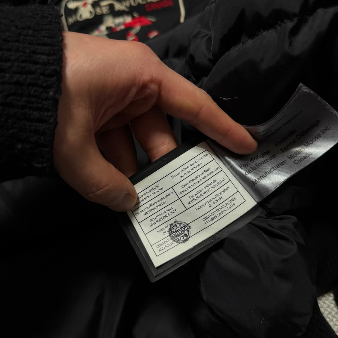 무스너클 발리스틱 봄버 블랙 폭스 퍼 블랙 (오케이몰 정품) 상품이미지6