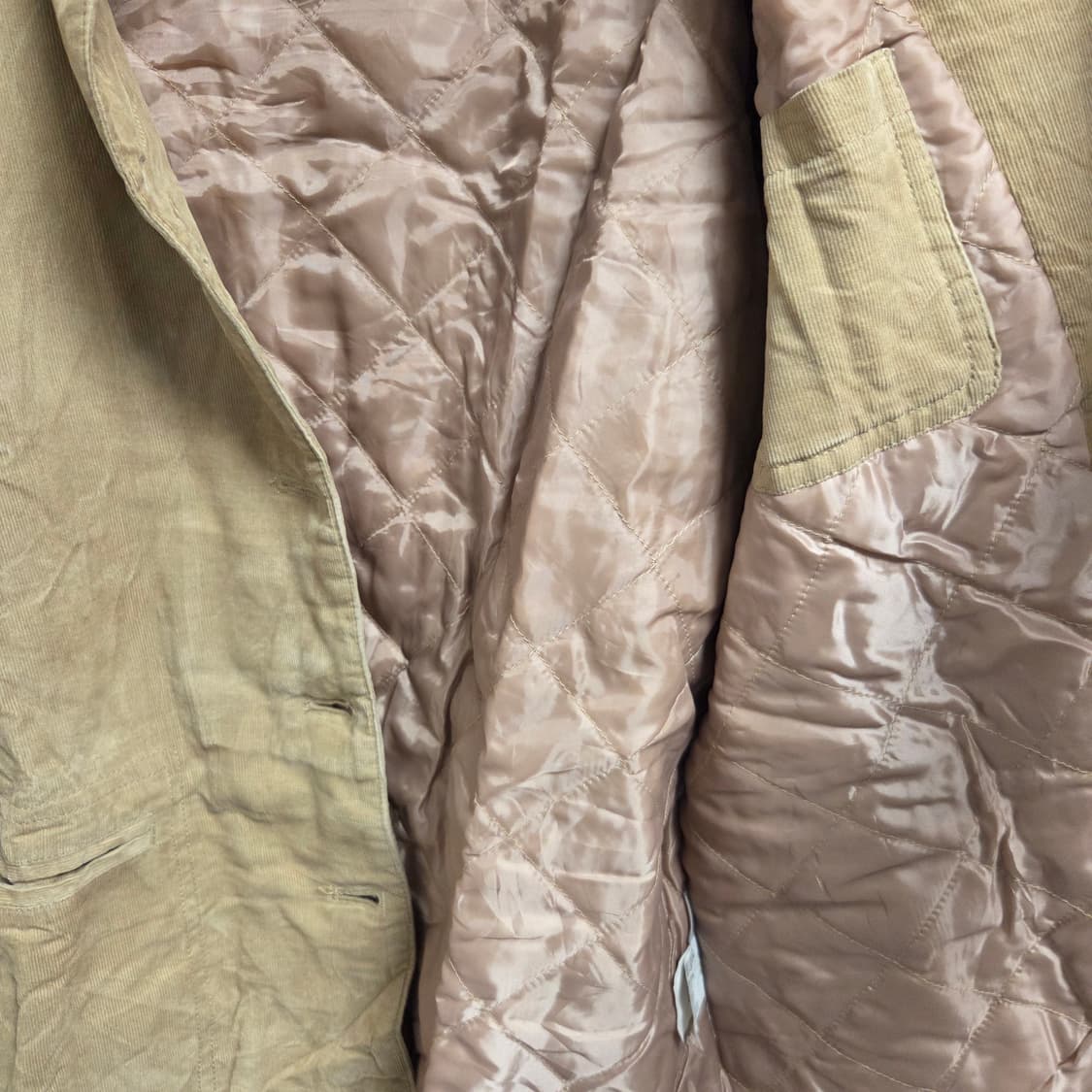 일본 빈티지 스웨이드 퀄팅 워크자켓 L(100) 상품이미지5