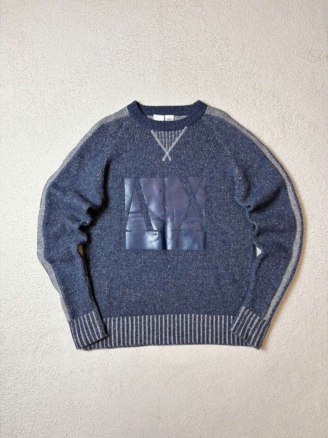 아르마니 익스체인지 00's 피그먼트 사이드라인 니트 PN7071 상품이미지1