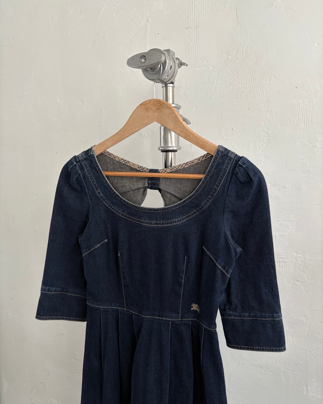 Burberry 버버리 블루라벨 데님 인디고 플리츠 원피스 상품이미지6