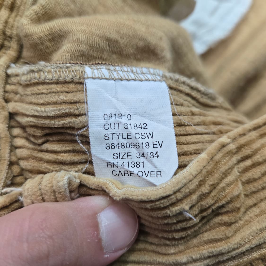34/34 폴로랄프로렌 오리지널 코듀로이 팬츠 made in usa 상품이미지4