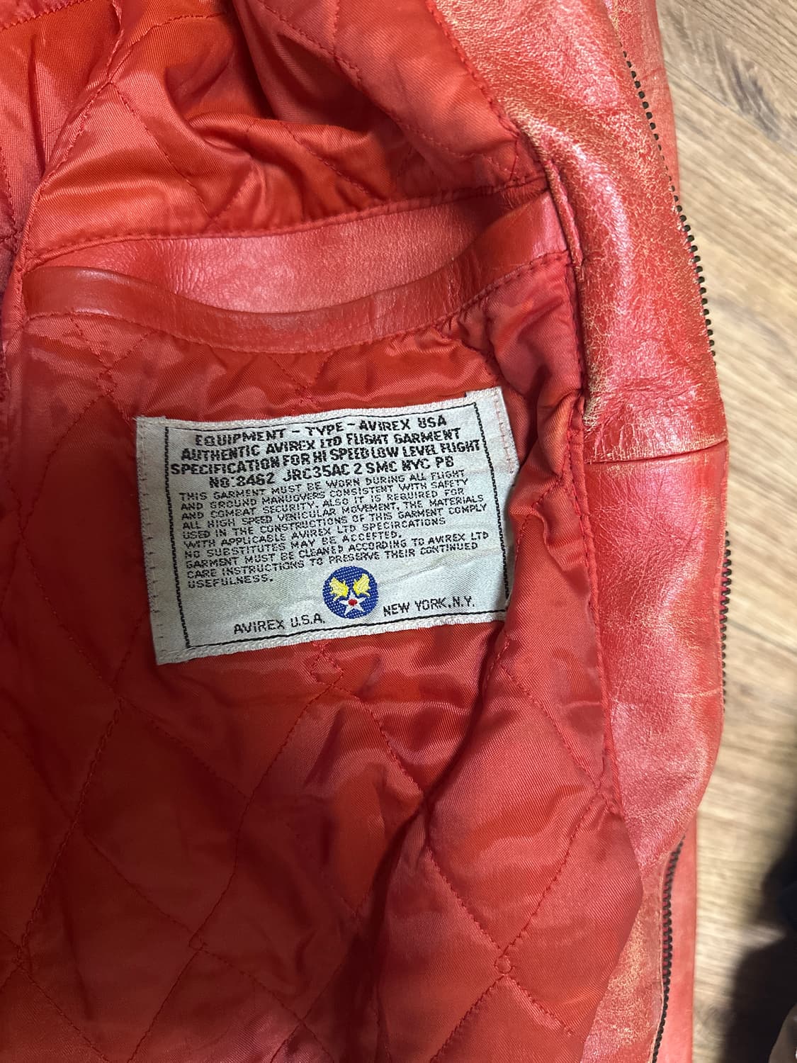 아비렉스 레더 바시티 자켓 상품이미지3