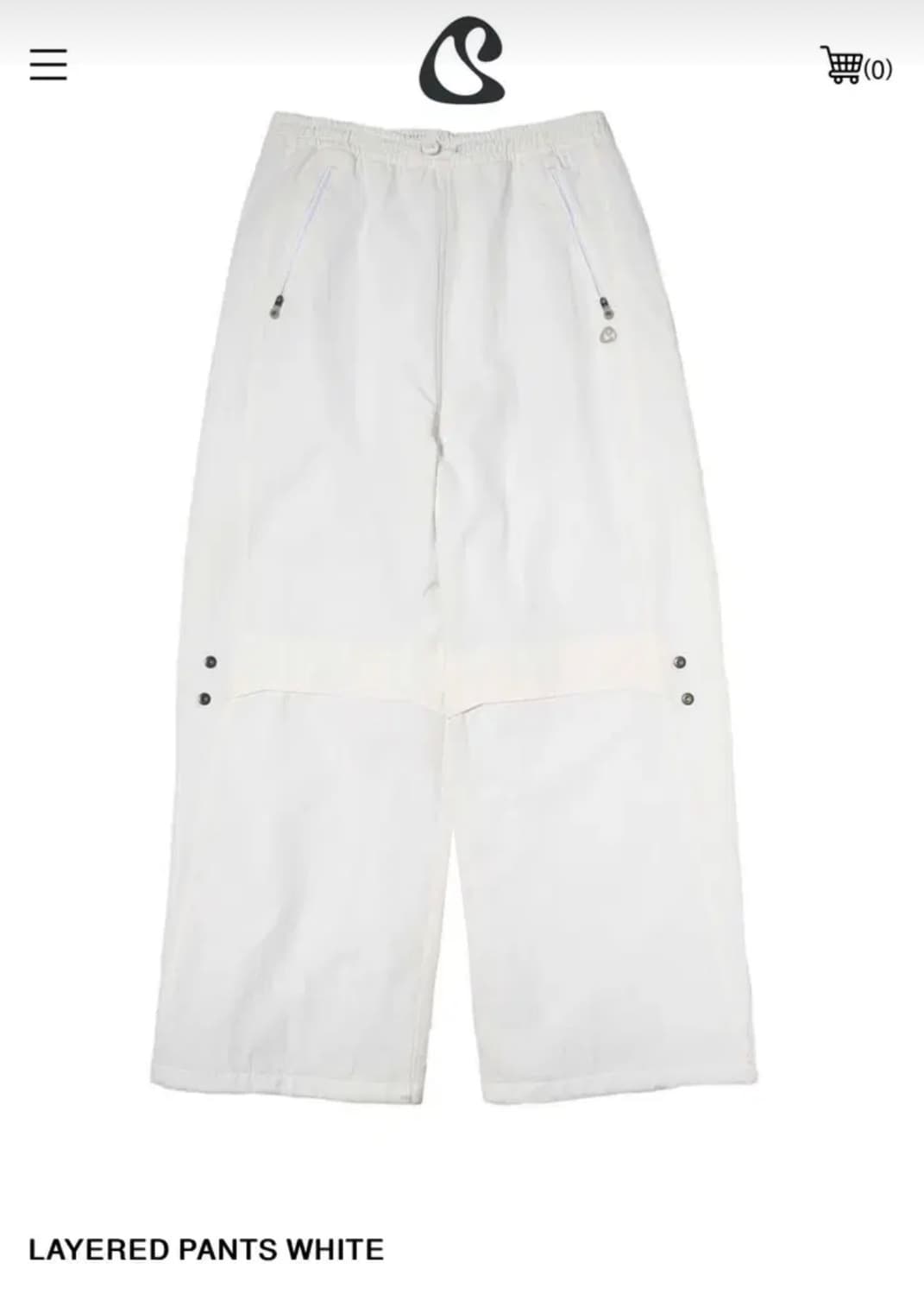 코이세이오 스마트어반유즈풀 레이어드 팬츠 화이트 상품이미지1