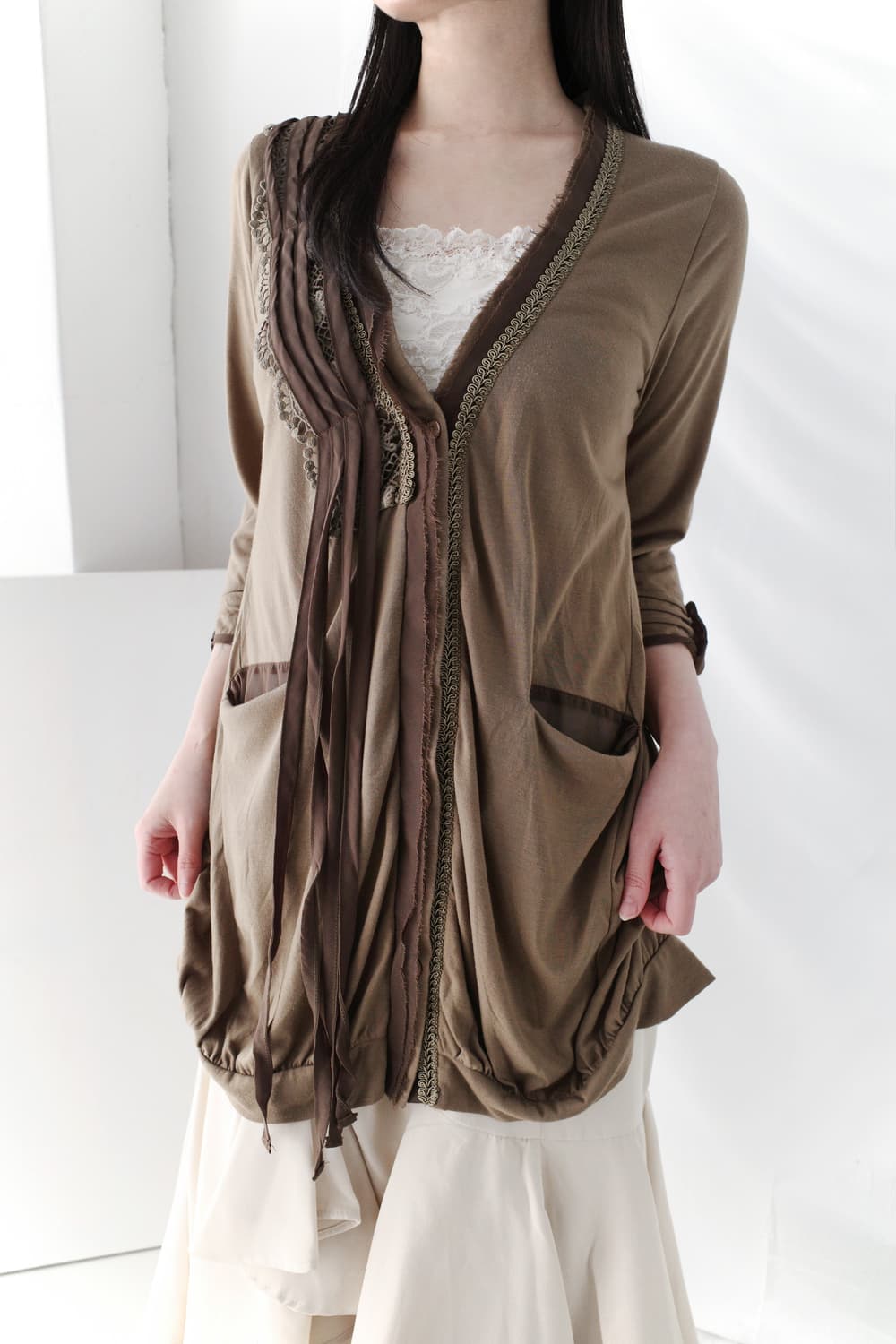 lace trimming cardigun 상품이미지5