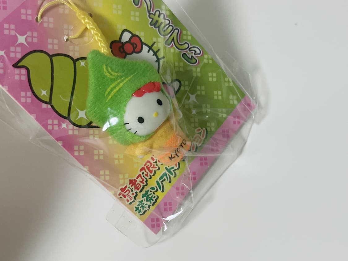 새상품 말차 아이스크림 키티 스트랩 소프트콘 녹차 산리오 상품이미지3