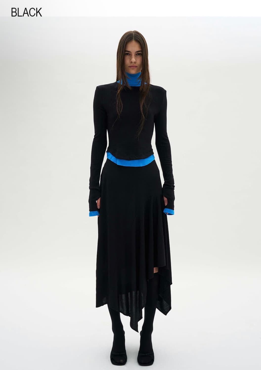 파르티멘토 우먼 레이어드 하이넥 티 상품이미지1