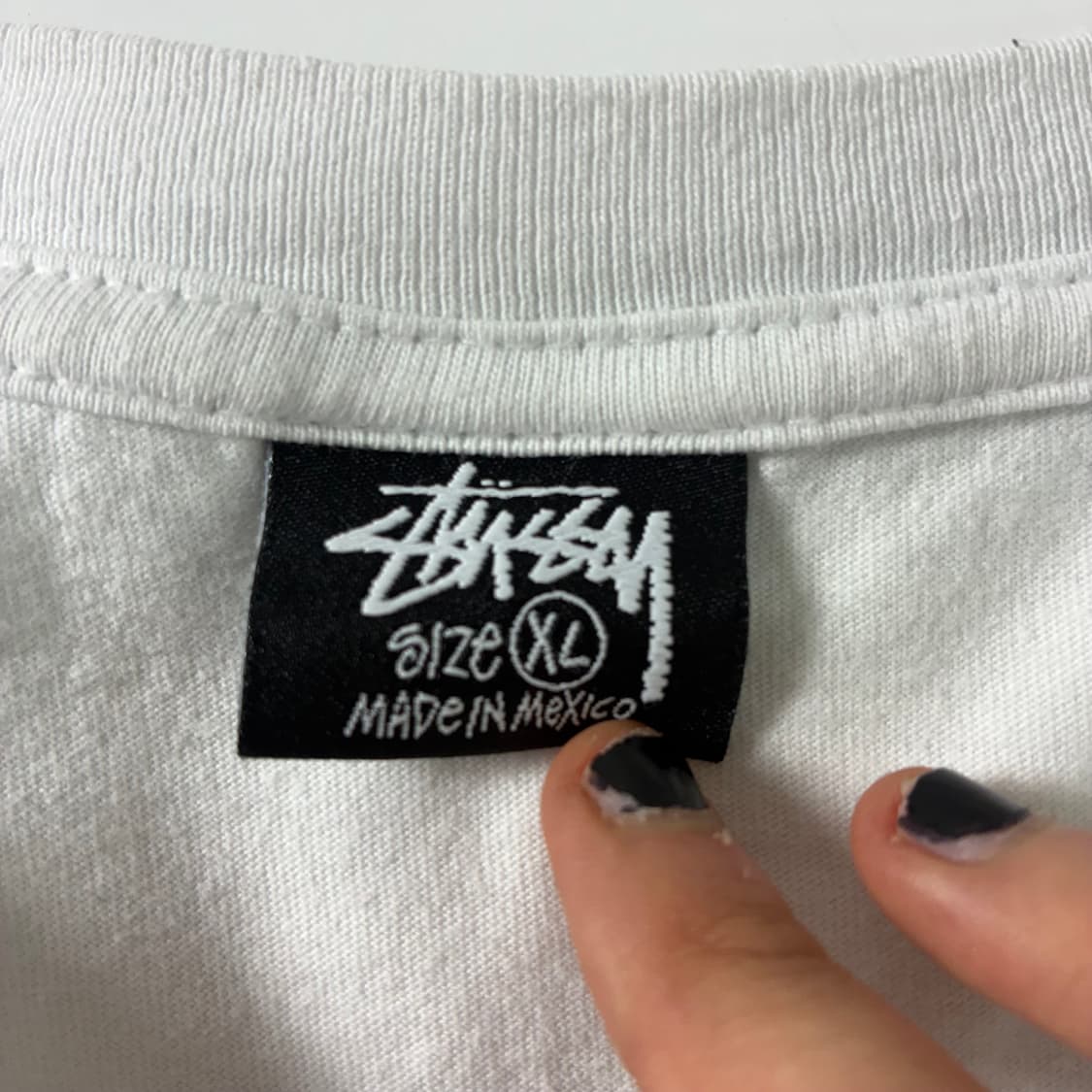 Stussy  스투시 베이직 스탁 로고 화이트 반팔티셔츠   상품이미지6