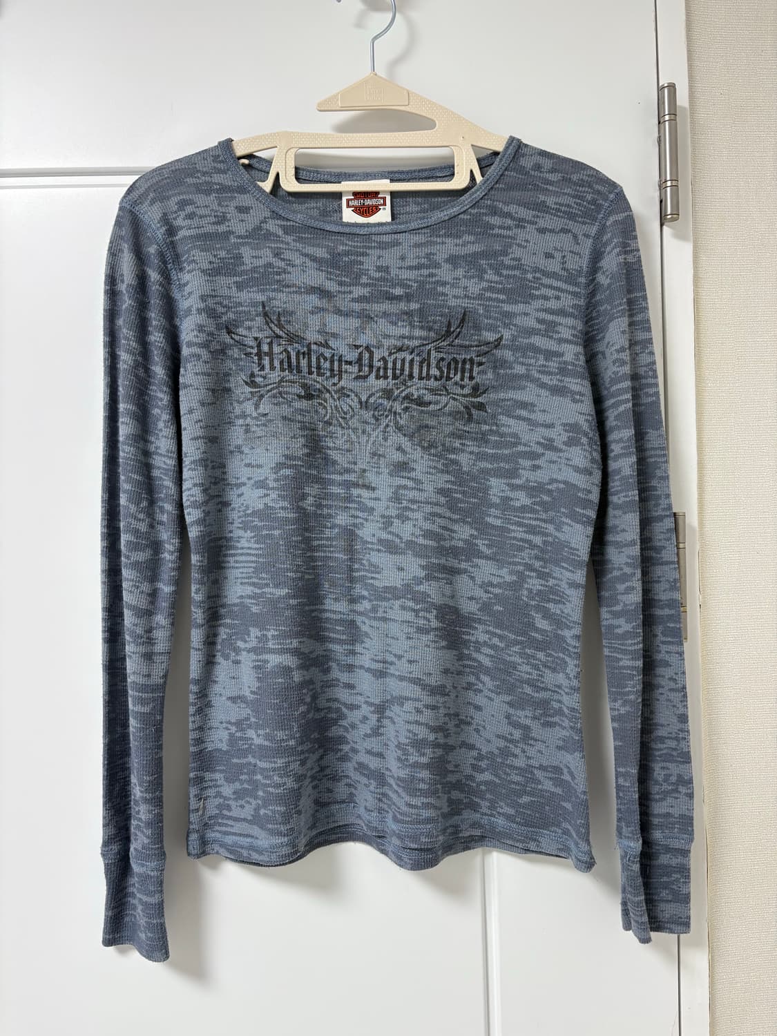 USA Harley Davidson 할리 와플 롱슬리브 긴팔 티셔츠 상품이미지1